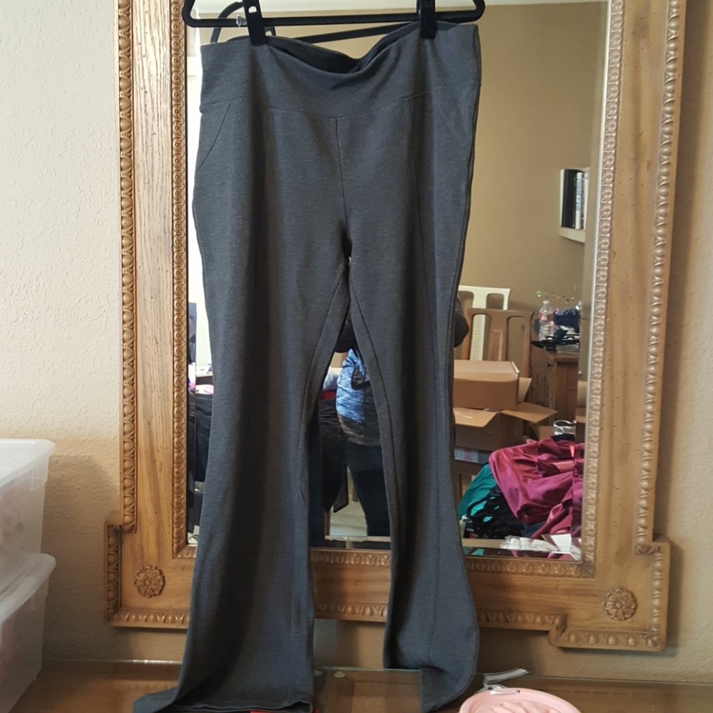 Flare Leg Ponte Pants - short
